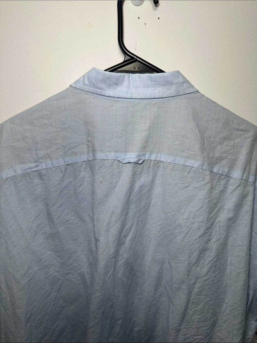 Vince Light Blue Linen Blend Short Sleeve Button Up Shirt Men’s XXL Resort - Picture 13 of 14